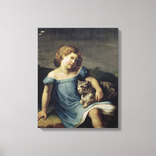 Impressão Em Tela Retrato de Louise Vernet como uma criança, 1818-1