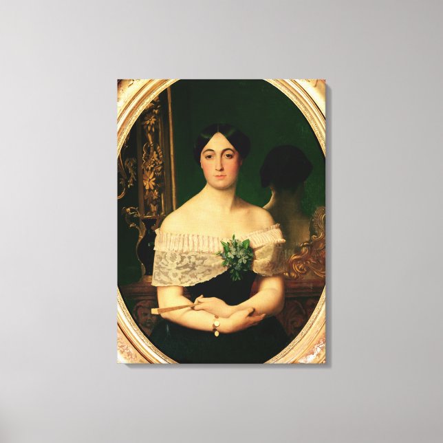 Impressão Em Tela Retrato de Marianne Elisa Birch (Frente)