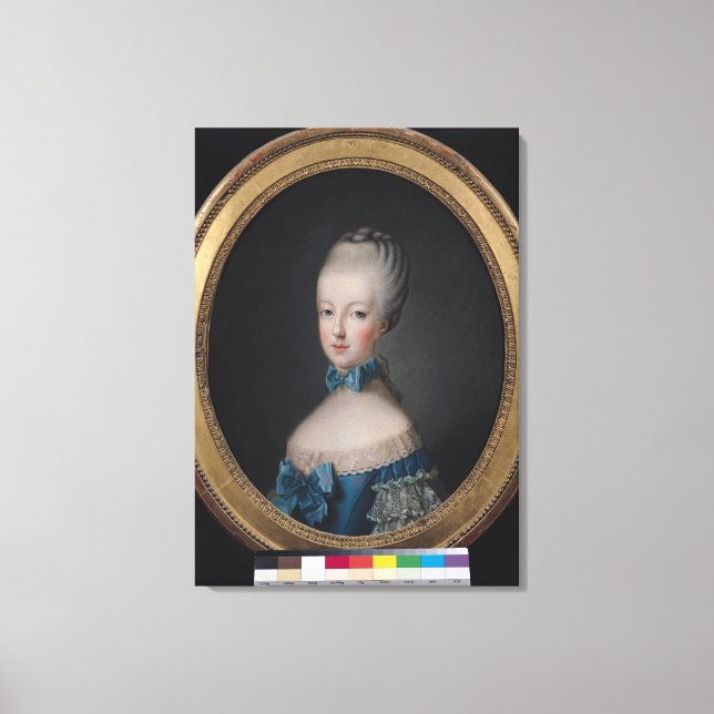 Impressão Em Tela Retrato de Marie-Antoinette de (Frente)