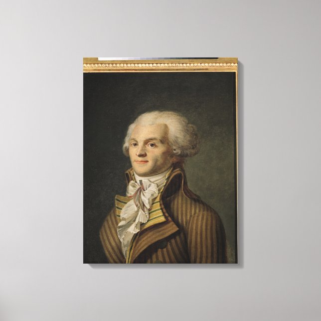 Impressão Em Tela Retrato de Maximilien de Robespierre (Frente)