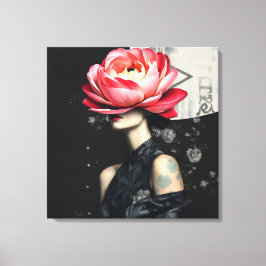 Impressão Em Tela Retrato de Moda abstrato