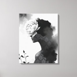 Impressão Em Tela Retrato de Moda Abstrato 