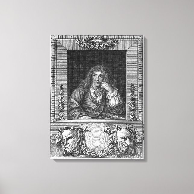 Impressão Em Tela Retrato de Moliere (Frente)