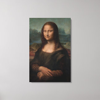 Impressão Em Tela Retrato de Mona Lisa del Giocondo