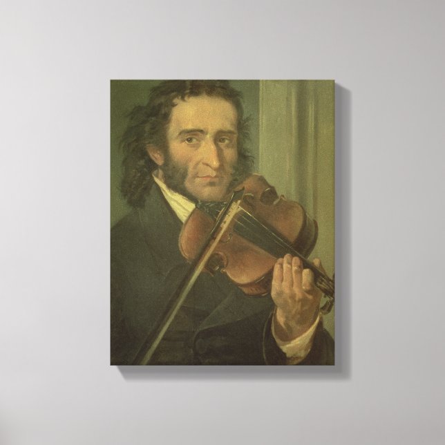 Impressão Em Tela Retrato de Niccolo Paganini (Frente)