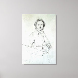 Impressão Em Tela Retrato de Niccolo Paganini 1819