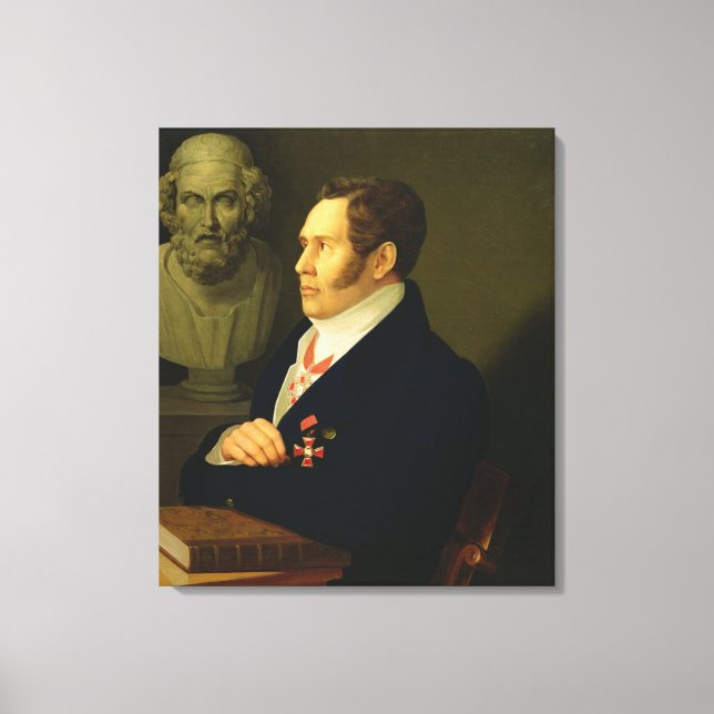 Impressão Em Tela Retrato de Nikolay Gnedich, 1839 (Frente)