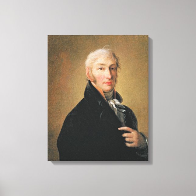 Impressão Em Tela Retrato de Nikolay Mikhaylovich Karamzin , 1805 (Frente)