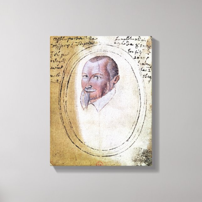 Impressão Em Tela Retrato de Olivier de Serres (Frente)