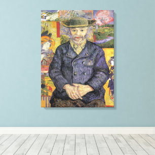 Impressão Em Tela Retrato de Pere Tanguy Pós-Impressionismo de Van G