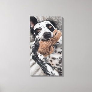 Impressão Em Tela Retrato de Pet Fotográfico de Cães