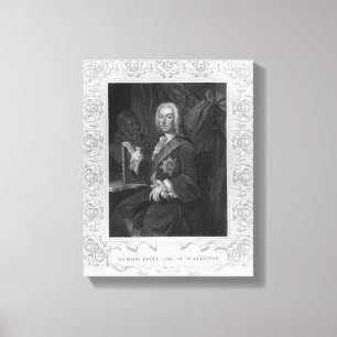 Impressão Em Tela Retrato de Richard Boyle, conde de Burlington