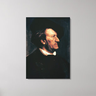Impressão Em Tela Retrato de Richard Wagner (1813-83) (óleo no canv