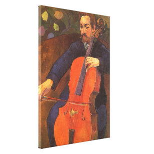 Impressão Em Tela Retrato de Schneklud do jogador por Paul Gauguin