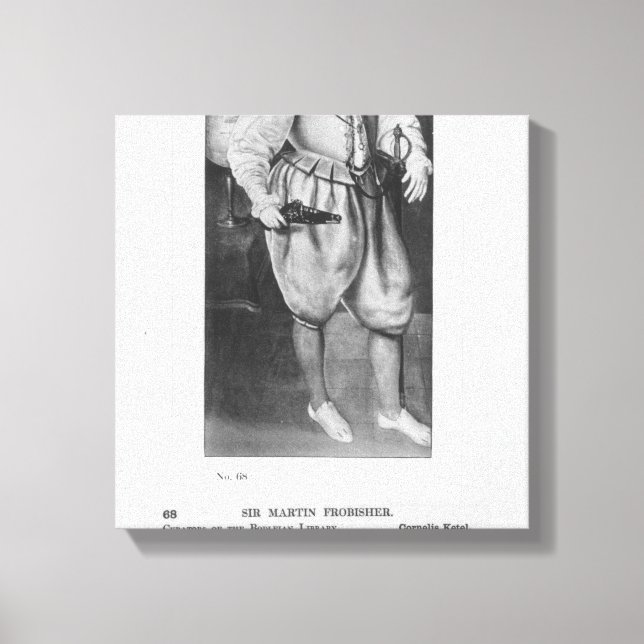 Impressão Em Tela Retrato de Sir Martin Frobisher (Frente)