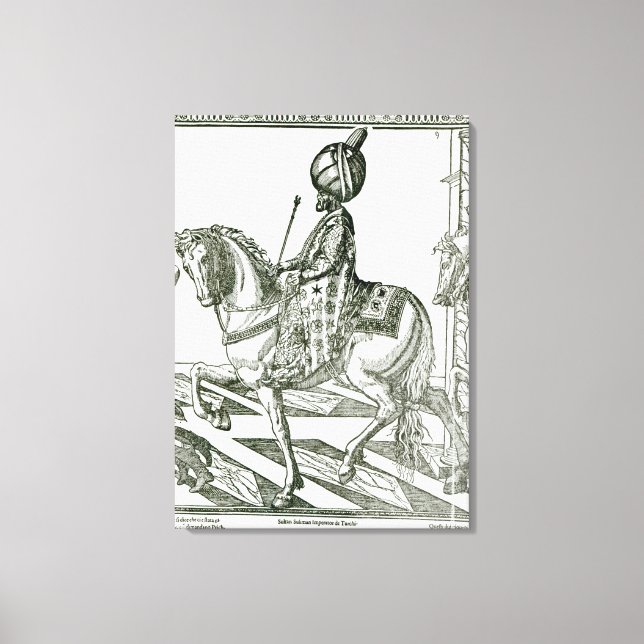 Impressão Em Tela Retrato de Suleiman o Magnífico (Frente)