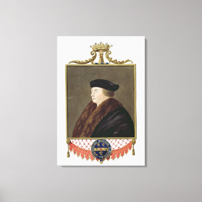 Impressão Em Tela Retrato de Thomas Cromwell (c.1485-1540) Ist Earl (Frente)
