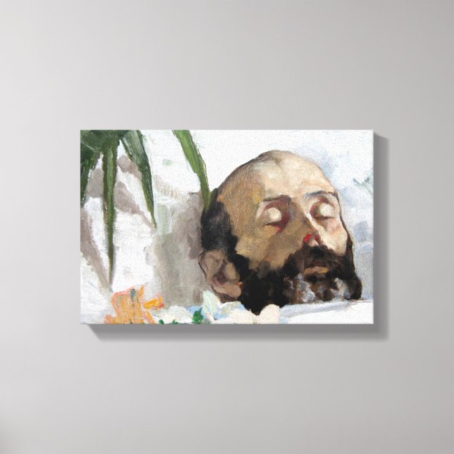 Impressão Em Tela Retrato de um Homem Morto (Mortalidade e Morte) (Frente)