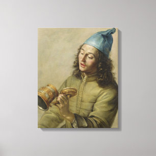 Impressão Em Tela Retrato de um homem novo que guardara um tanque