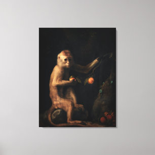 Impressão Em Tela Retrato de um macaco