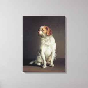 Impressão Em Tela Retrato de um Spaniel de rei Charles
