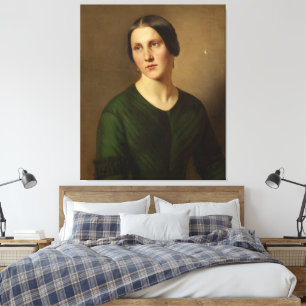 Impressão Em Tela Retrato de uma Mulher