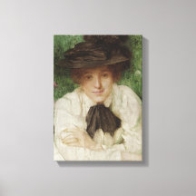 Retrato de uma Senhora Edwardian (Arte Vintage)
