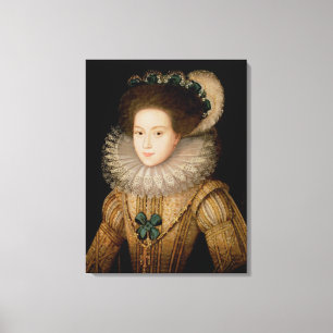 Impressão Em Tela Retrato de uma senhora, possivelmente rainha de