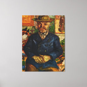 Impressão Em Tela Retrato de Van Gogh o "de Père Tanguy" (1887)