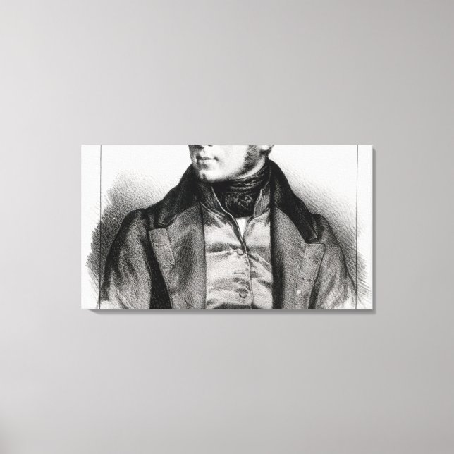 Impressão Em Tela Retrato de Vincenzo Bellini (Frente)