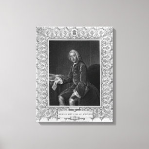 Impressão Em Tela Retrato de William Pitt, ø conde de Chatham