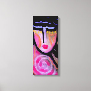 Impressão Em Tela Retrato digital funky Abstrato de uma mulher