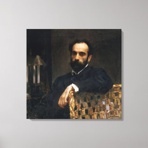 Impressão Em Tela Retrato do artista Isaak Ilyich Levitan