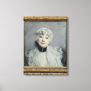 Impressão Em Tela Retrato do condessa de Martel de Janville