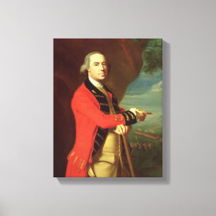 Impressão Em Tela Retrato do general Thomas Gage, c.1768 (óleo no C