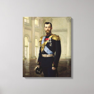 Impressão Em Tela Retrato do imperador Nicholas II, 1900
