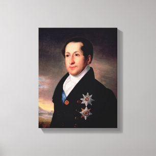 Impressão Em Tela Retrato do príncipe Sergej Golitsyn, cargo 1828