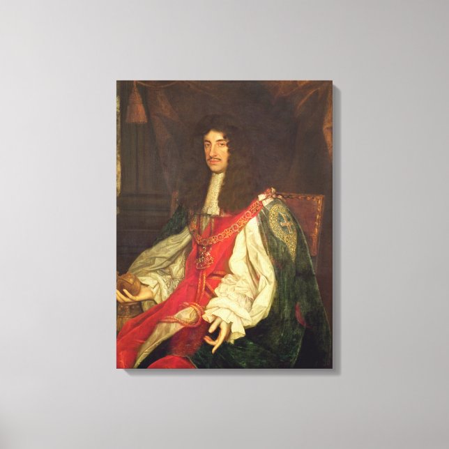 Impressão Em Tela Retrato do Rei Carlos II, c.1660-65 (Frente)