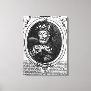 Impressão Em Tela Retrato do rei de Merovech das franquias de Salian