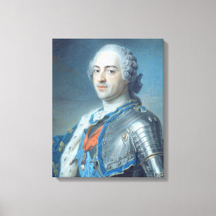 Impressão Em Tela Retrato do rei Louis XV 1748