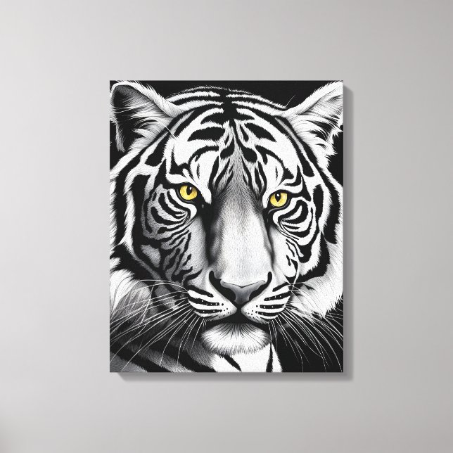 Impressão Em Tela Retrato do tigre (Frente)