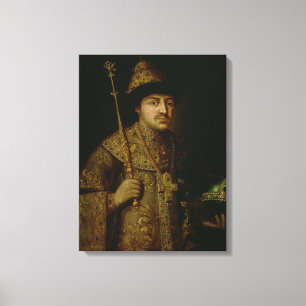 Impressão Em Tela Retrato do Tsar Fyodor III Alexeevich