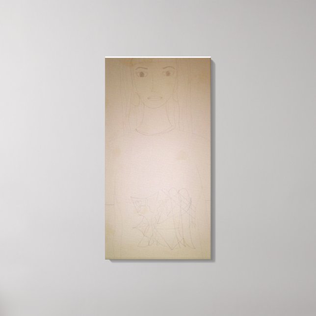 Impressão Em Tela Retrato feminino (Frente)