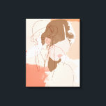 Impressão Em Tela Retrato feminino Pintado<br><div class="desc">Retratos pintados de contorno I de June Erica Vess. | 142233GG</div>