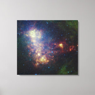 Impressão Em Tela Retrato infravermelho que revela as estrelas e a