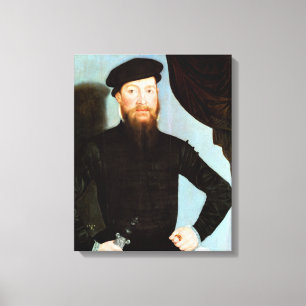 Impressão Em Tela Retrato masculino - Encaixe o mais jovem - c1564