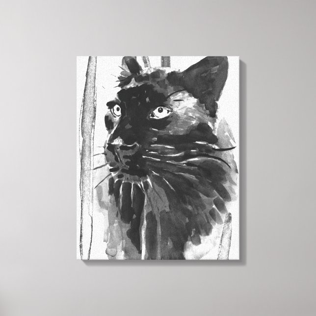 Impressão Em Tela Retrato Panther (Frente)