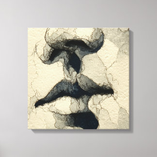 Impressão Em Tela Retrato Surrealista Moderno | Laço Fragmentado (de