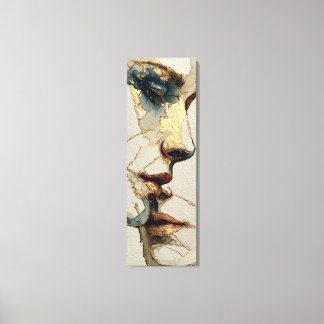 Impressão Em Tela Retrato Surrealista Moderno | Laço Fragmentado (de