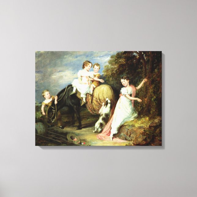 Impressão Em Tela Retratos das crianças do reverendo Joseph Arkwri (Frente)